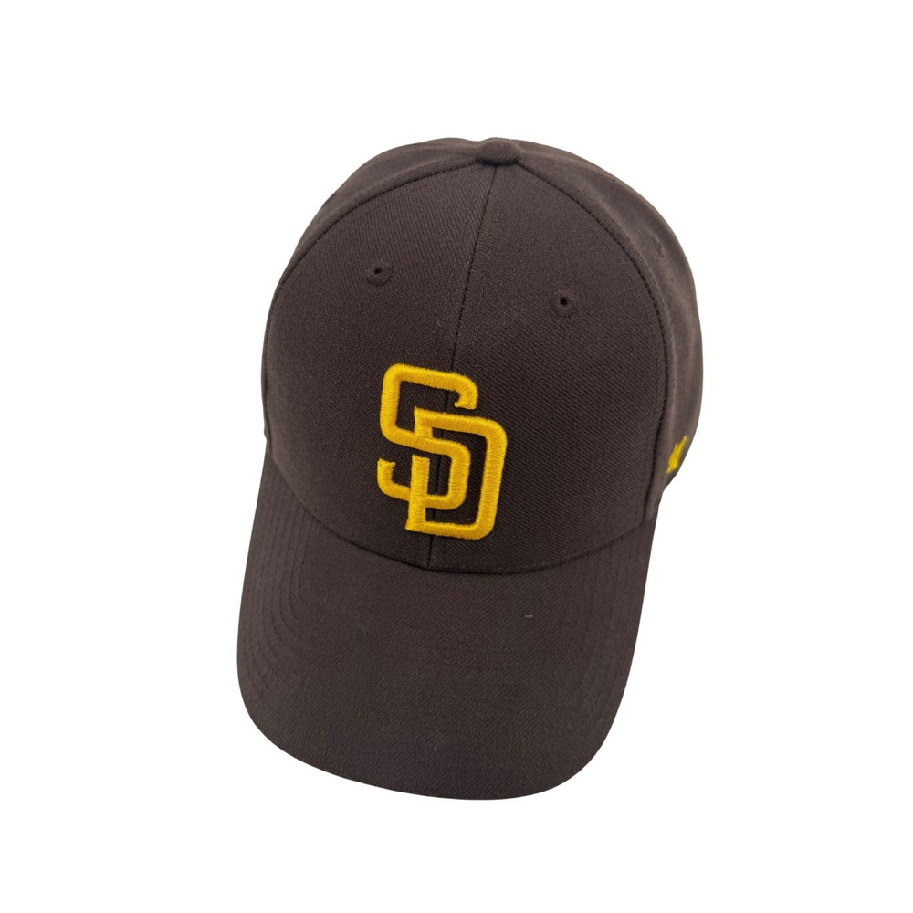 San Diego Padres '47 Brand Hat Brown Yellow Wool Blend Adjustable Dad Cap MLB